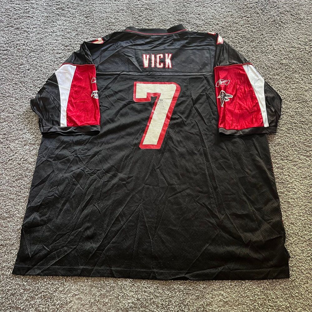 Reebok Atlanta Falcons Micheal Vick #7 Jersey Black NFL Mens 3XL Y2K Vintage - Picture 2 of 8